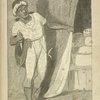Othello preparing to kill his wife
