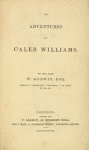 The adventures of Caleb Williams