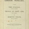 The illustrated London novelist