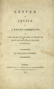 Letter of advice to a young American, on the course of studies it might be most advantageous for him to pursue