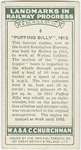 "Puffing Billy", 1813.