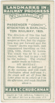 Passenger "coach", Stockton & Darlington railway, 1825.