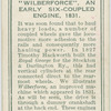 "Wilberforce", an early six-coupled engine, 1831.