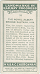 The Royal Albert bridge, Saltash, 1859.