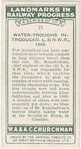 Water-troughs introduced, L. & N.W. R., 1860.