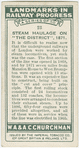 Steam haulage on "The District", 1871.