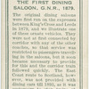 The first dining saloon, G. N.R., 1879.