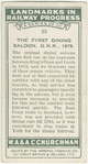 The first dining saloon, G. N.R., 1879.