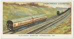 Slip-coach working introduced, 1881.