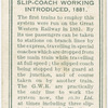 Slip-coach working introduced, 1881.