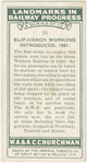 Slip-coach working introduced, 1881.