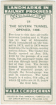 The Severn tunnel opened, 1886.