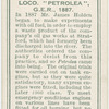 The First oil-fuel loco, "Petrolea", G. E. R., 1887.