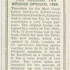 The second tay bridge opened, 1888.