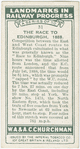 The race to Edinburgh, 1888.