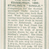 The race to Edingburgh, 1888; Stirling's "Single."