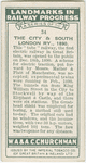 The city & south London railway, 1890.