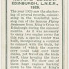 Non-stop London-Edinburgh, L.N.E.R., 1929.