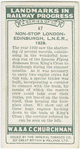 Non-stop London-Edinburgh, L.N.E.R., 1929.