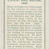 L.N.E.R., rail motor, 1930.