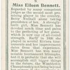 Miss Eileen Bennett, (Great Britain).
