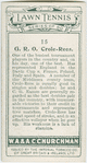 G. R. O. Crole-Rees, (Great Britain).