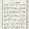 A. W. Gore, (Great Britain).
