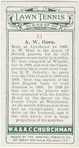 A. W. Gore, (Great Britain).