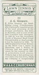 J. C. Gregory, (Great Britain).