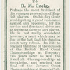 D. M. Greig, (Great Britain).