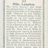 Mdlle. Lenglen, (France).