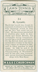R. Lycett, (Great Britain).