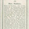 Mrs. Mallory, (U.S.A.).