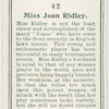 Miss Joan Ridley, (Great Britain).