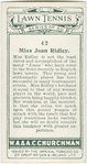 Miss Joan Ridley, (Great Britain).