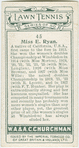 Miss E. Ryan, (U.S.A.).