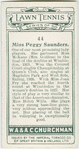Miss Peggy Saunders, (Great Britain).