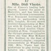 Mdlle. D. Vlasto, (France).
