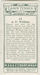 A. F. Wilding, (New Zealand).