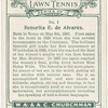 Senorita E. de Alvarez, (Spain).