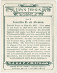 Senorita E. de Alvarez, (Spain).