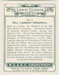 Mrs. Lambert Chambers, (Gt. Britain).