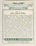 Miss Helen Wills, (U.S.A.).