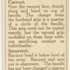 Backhand grip (Rear View.)