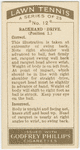 Backhand drive. (Position 1.)