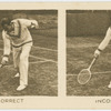 Forehand half volley.