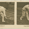 Backhand half volley.