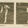 Forehand chop shot.