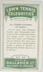 Mrs. Lambert Chambers. (Née Douglass).