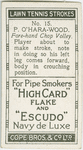 P. O'Hara-Wood. Fore-hand Chop Volley.